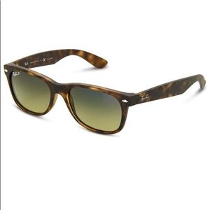 Ray Ban sunglasses.